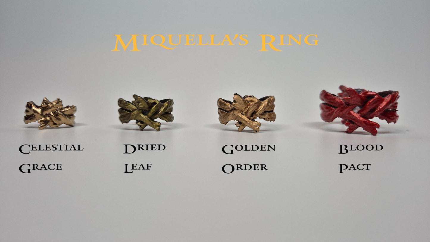 Miquella's Ring - Elden Ring (made of plastic - multiple color variantions) cosplay