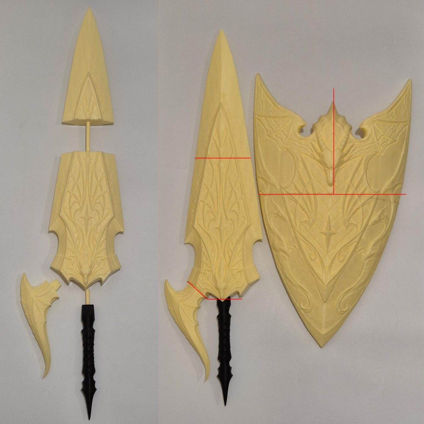Monster Hunter Sword and Shield - Guild Palace cosplay prop