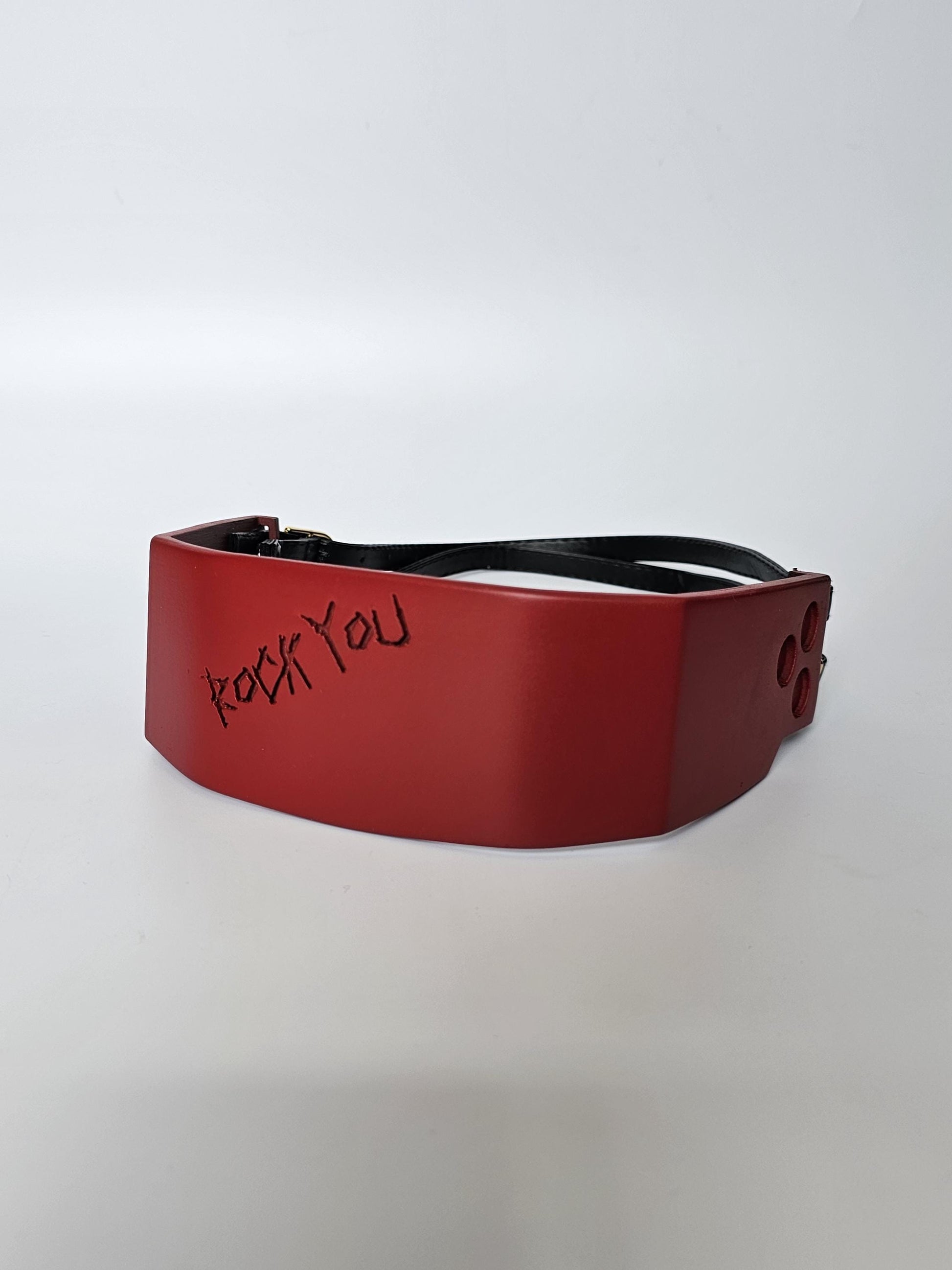 Sol Badguy headband from Guilty Gears Cosplay prop with leather straps, adjustable