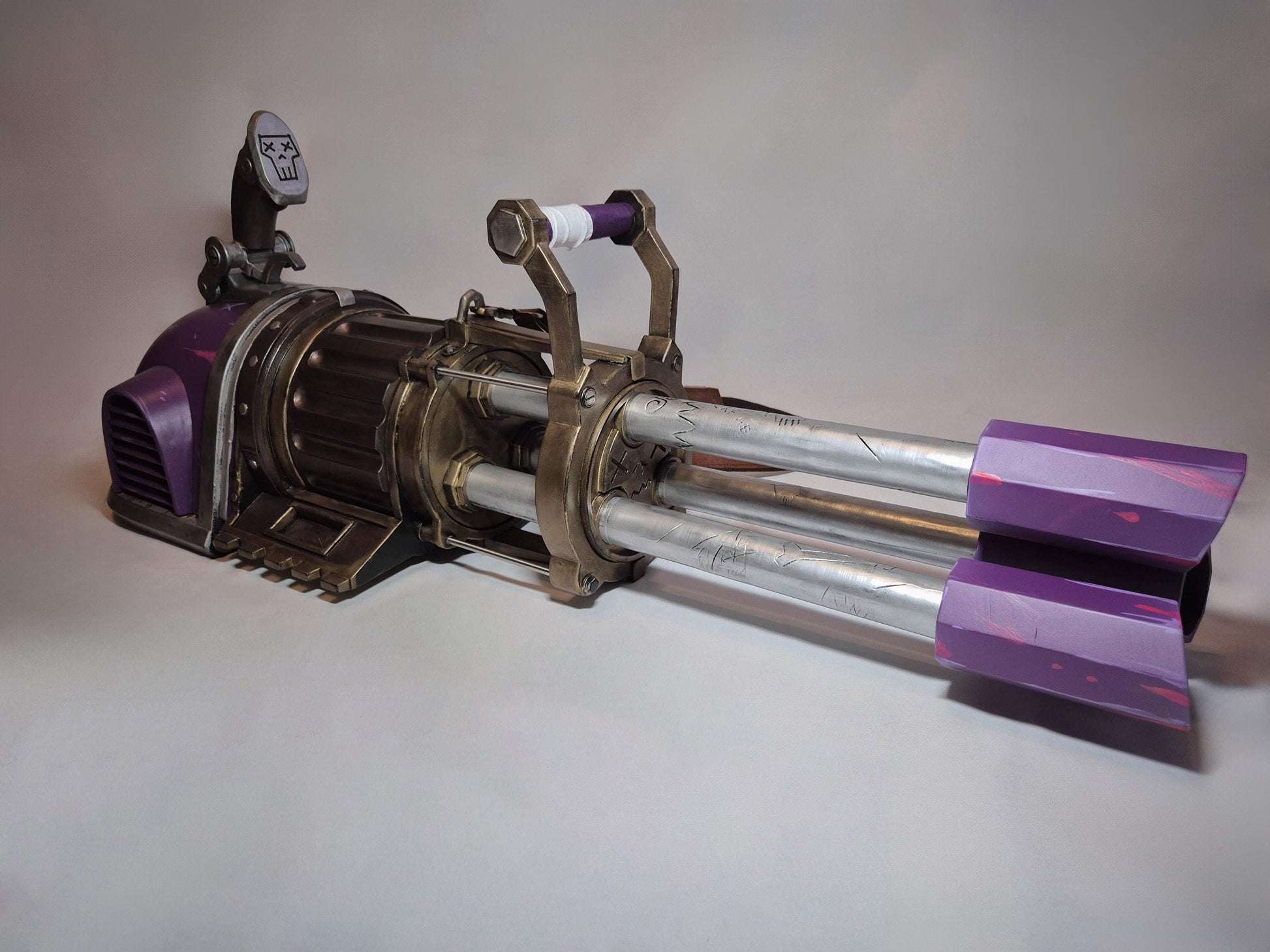 Jinx Pow Pow from Arcane/League of Legends machine gun Cosplay prop with spinning motor